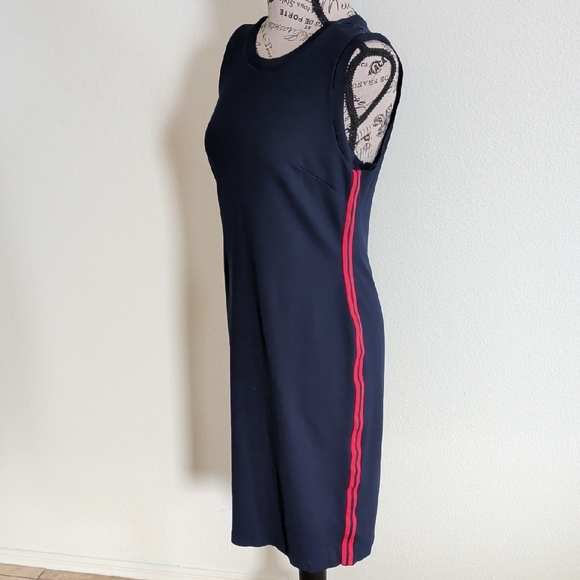 Lauren Ralph Lauren Navy Dress with Red Stripe - Picture 6 of 8